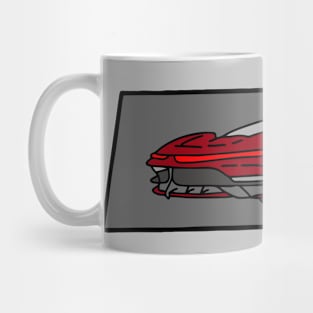 front of a luxury car Mug